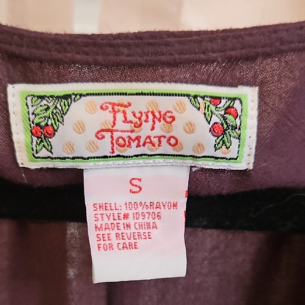 Flying Tomato Brown Tunic with Pink Embroidery - Picture 2 of 5